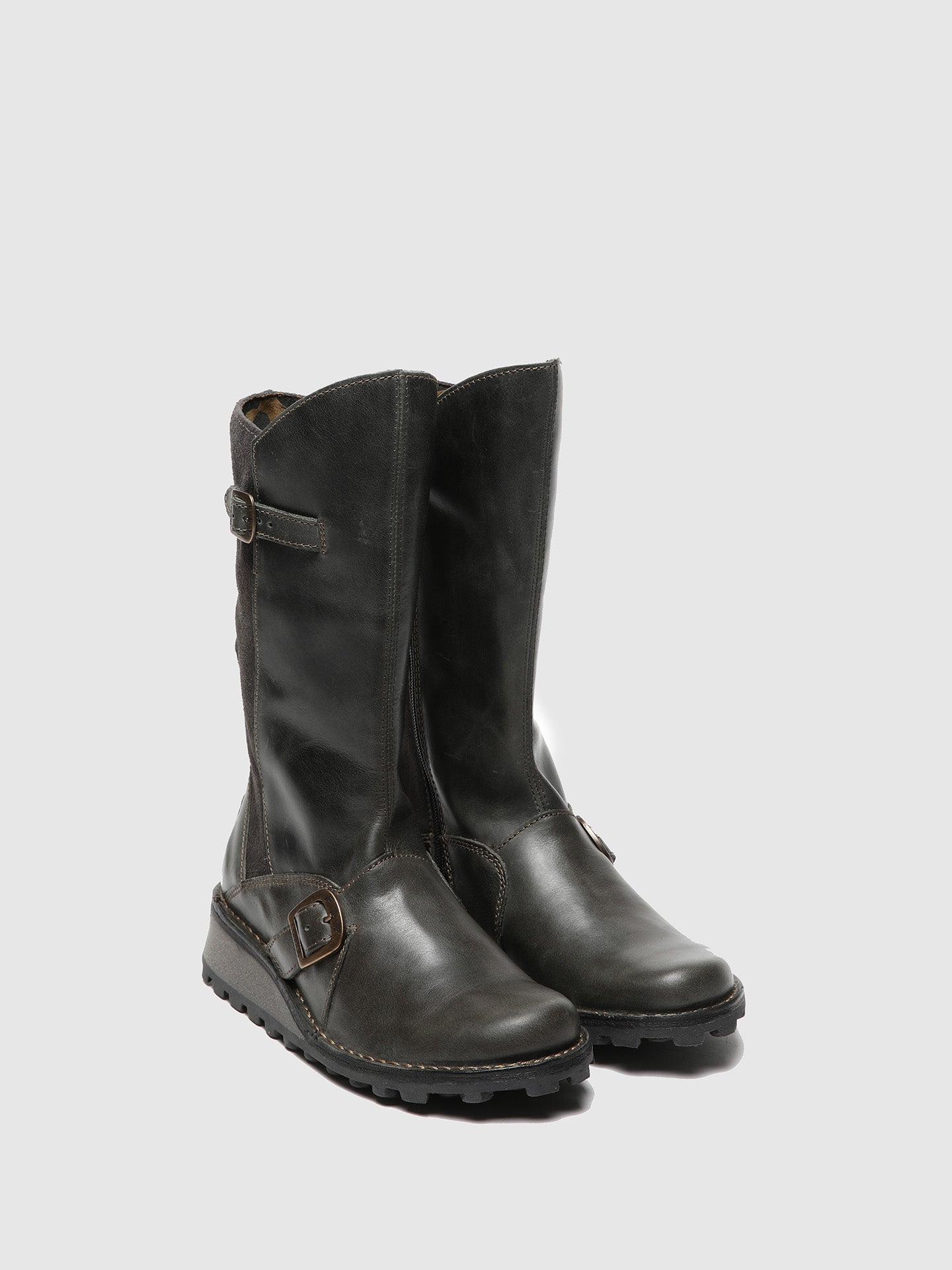 Fly London Botas com Fivela em Cinzento